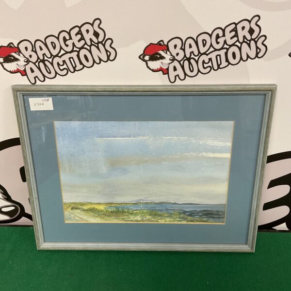 Emma Cooper coastal watercolour painting featuring a lighthouse.