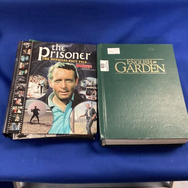 Vintage lot of Prisoner and gardening files, collectible TV memorabilia.