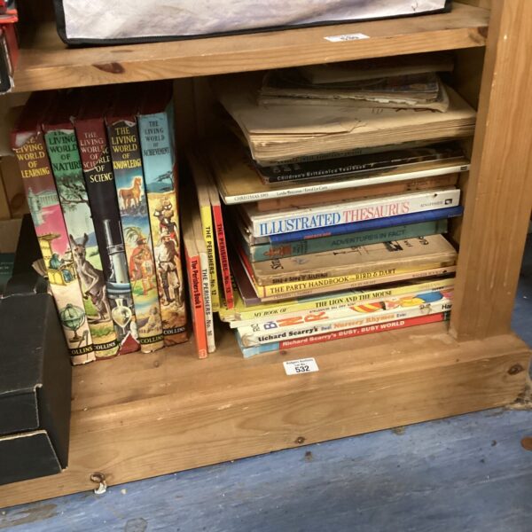 Vintage children’s book collection featuring the Living World series.