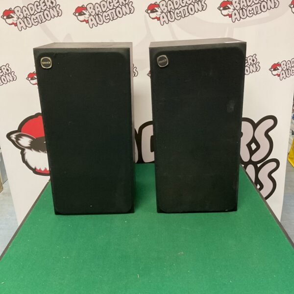 Vintage Tannoy speakers, a classic pair of British hi-fi audio.