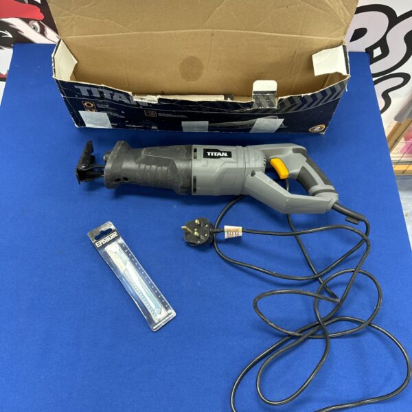 Titan TTB533RSP reciprocating saw power tool for demolition.