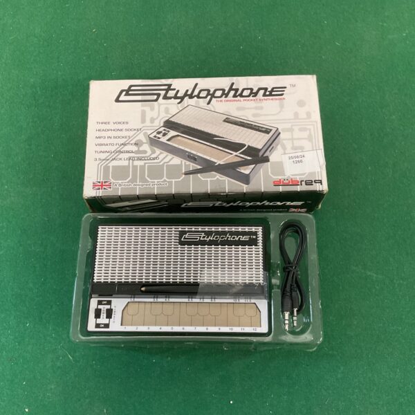 Vintage Dubreq Stylophone pocket synthesizer in good condition.
