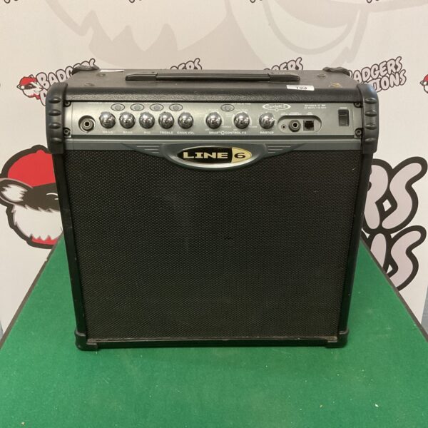Line 6 Spider II 30 amplifier, a 30-watt guitar amp for practice.
