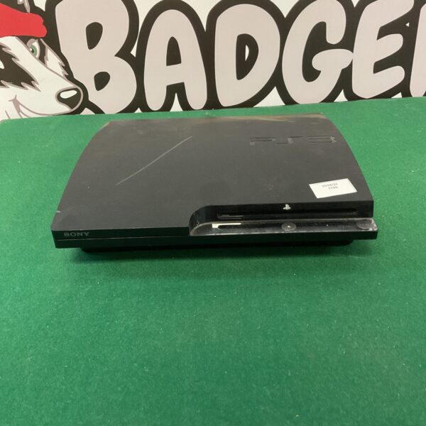 Black Sony PlayStation 3 gaming console for retro gaming enthusiasts.