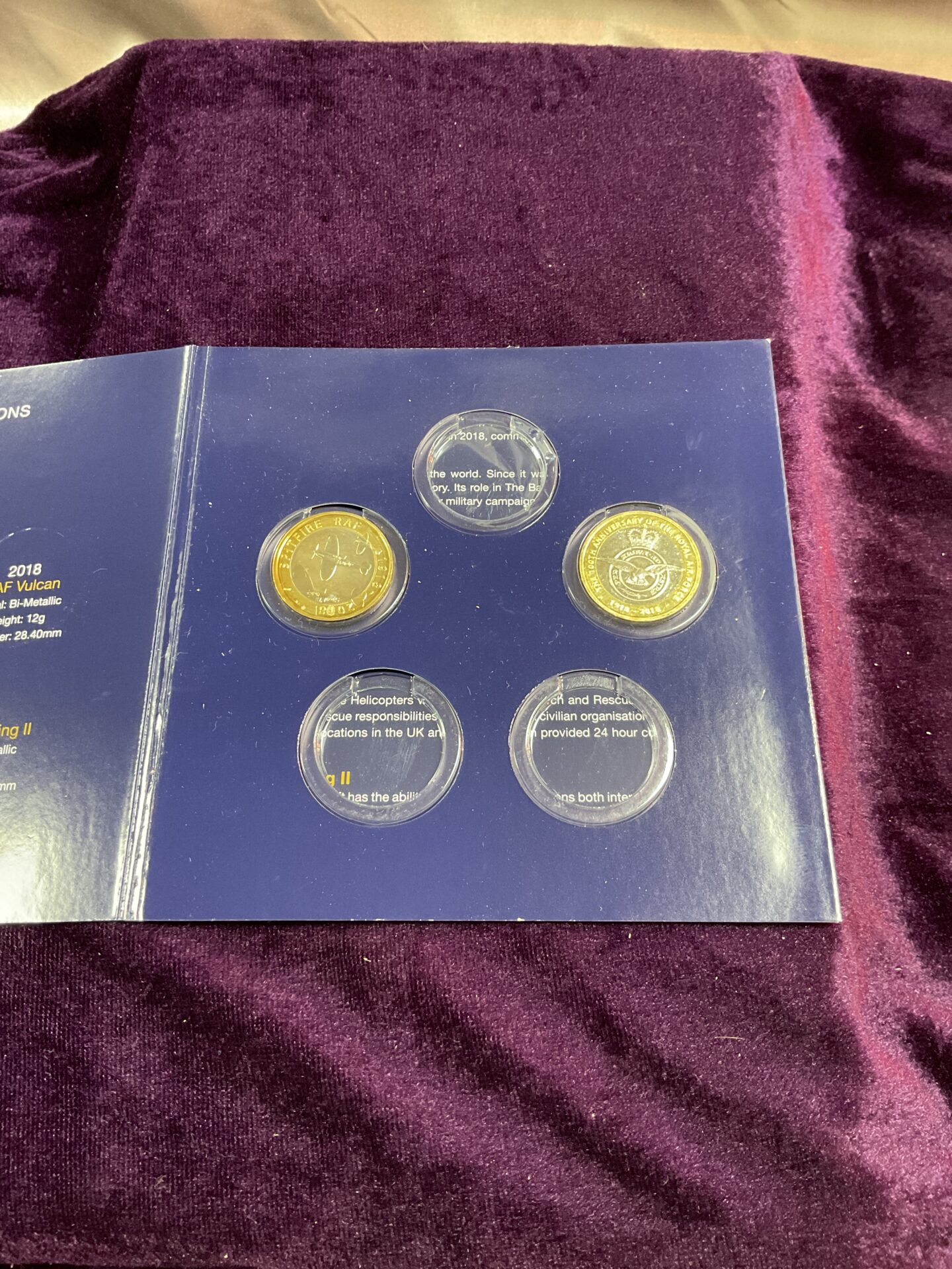888 royal air force £2 coin collecting pack