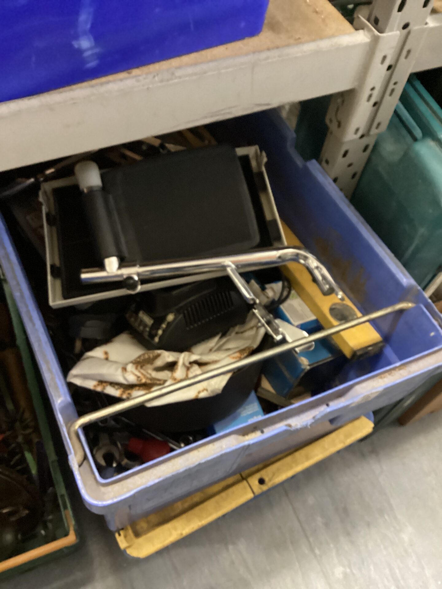 1070 Two boxes of mixed house clearance items