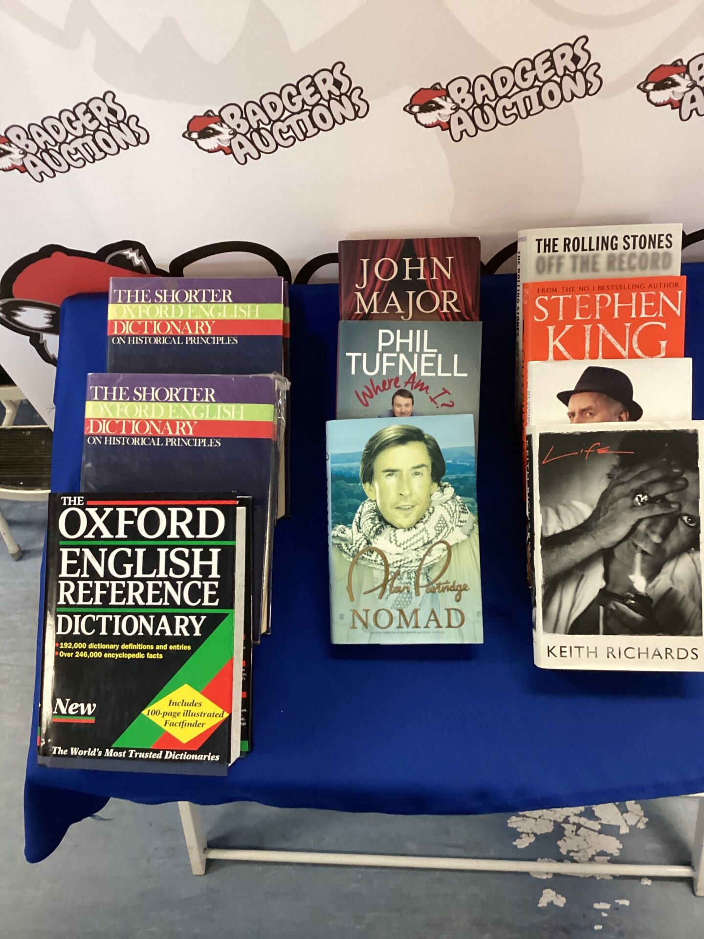 420 Collection of autobiographies & dictionaries inc alan partridge, keith richards & the rolling stones