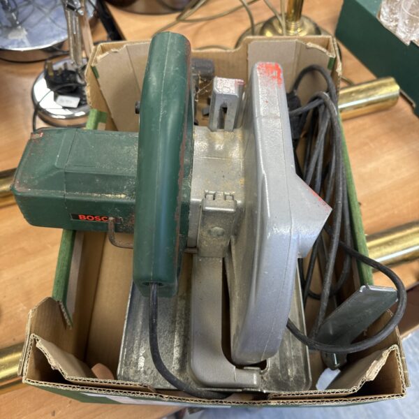 Vintage Bosch PKS 66 circular saw for woodworking projects.