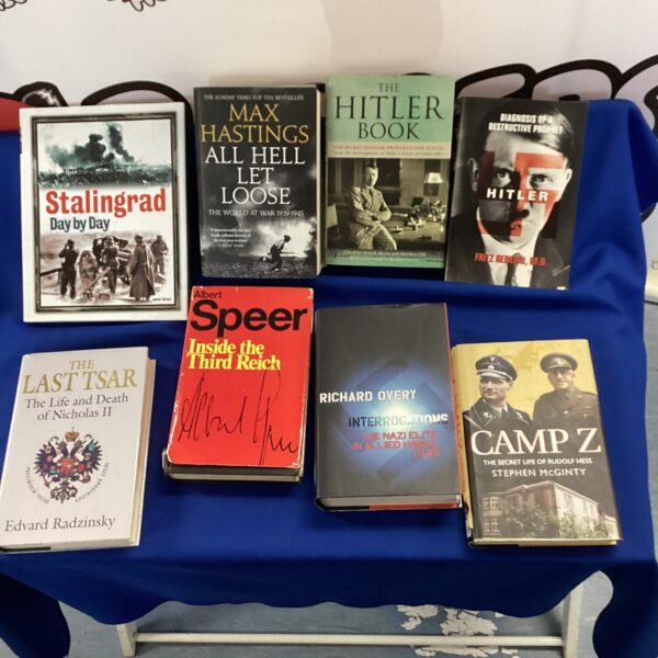 Lot of WWII German books including Stalingrad and Hitler biography.