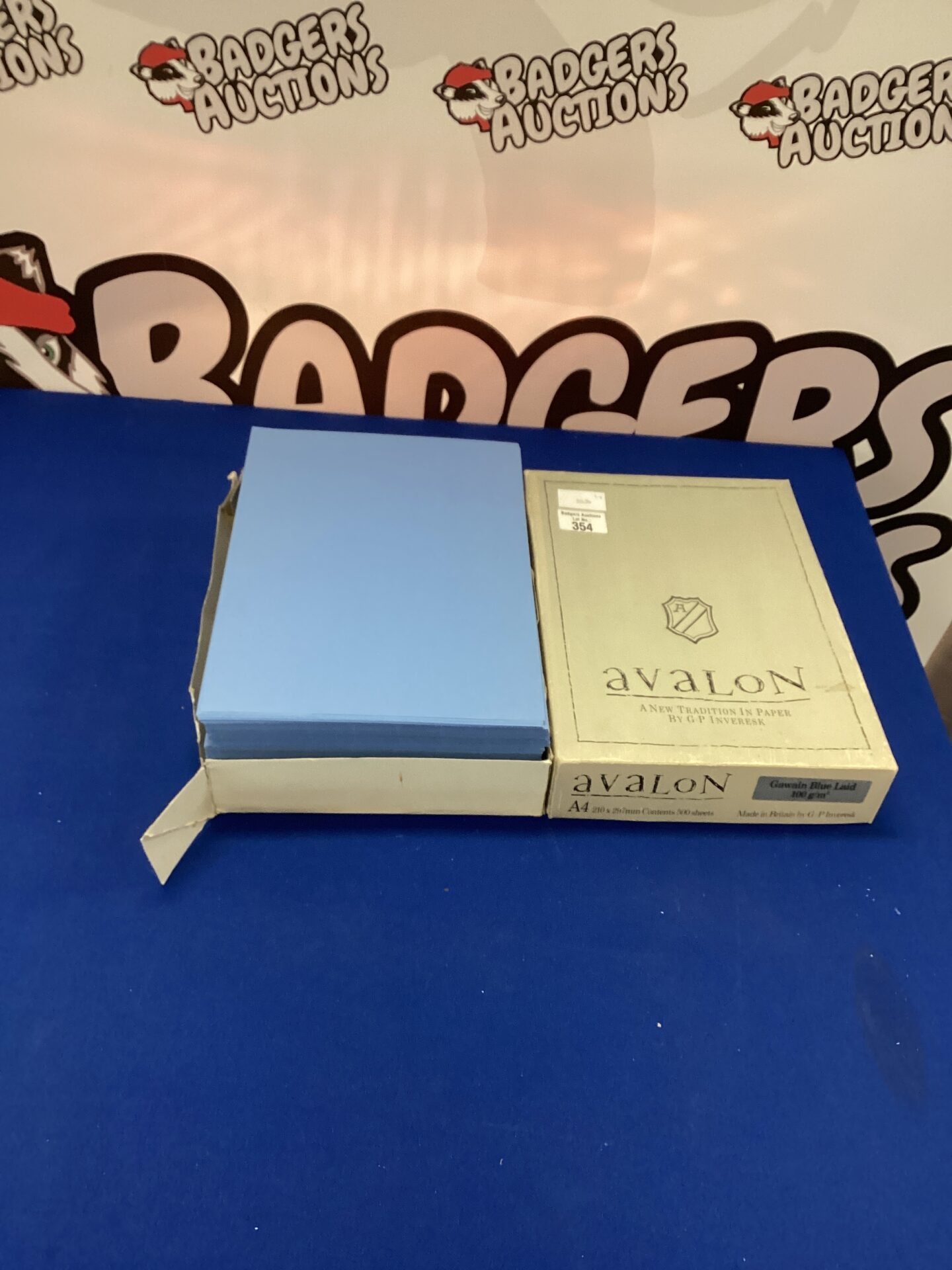 354 Box of Avalon Blue Writing paper