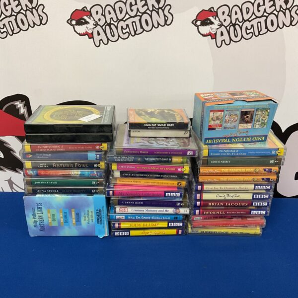 Vintage lot of childrens audio cassette books for collectors.