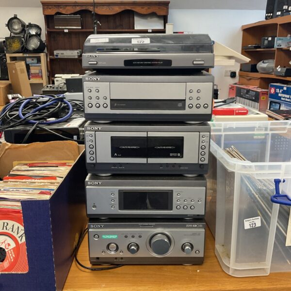 Silver Sony MHC-S3 hifi system vintage stereo component