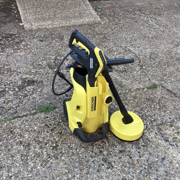 Karcher K4 power washer for garden and patio cleaning.
