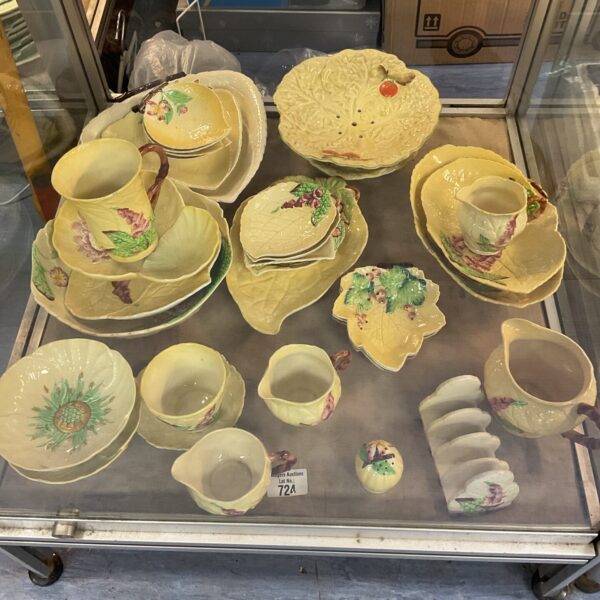 Large collection of vintage Carlton Ware china with floral designs.