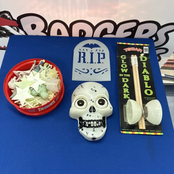 Halloween glow in the dark toys from the Tobar Diablo range.