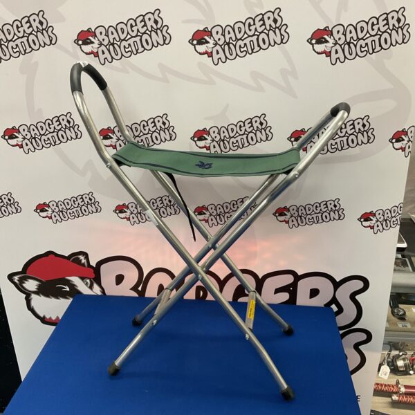 Vintage National Trust folding seat for outdoor use.