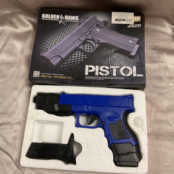 Golden Hawk airsoft pistol replica for sale.