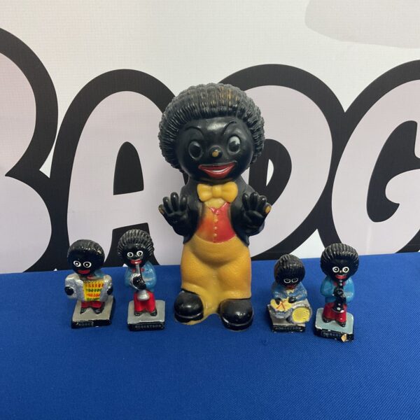 Five vintage robertsons golly figures
