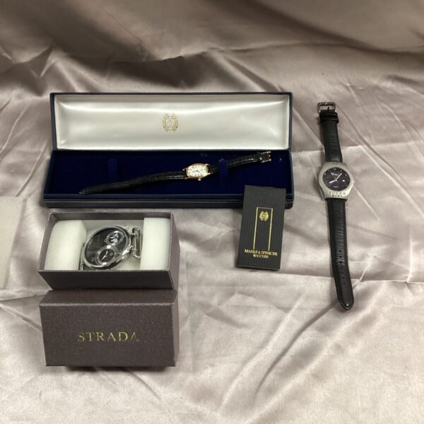 Vintage wrist watch lot including Strada, Bellini and M&S.