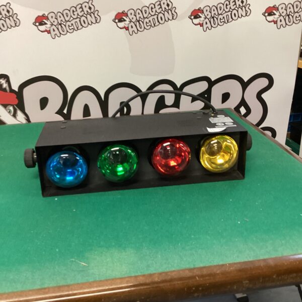 Vintage four-colour disco light for parties and stage lighting.