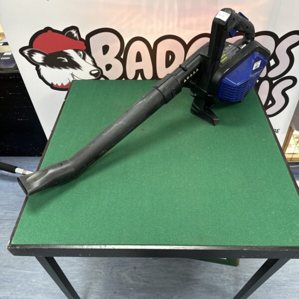 Kobalt KHB300 cordless electric leaf blower for garden cleanup.