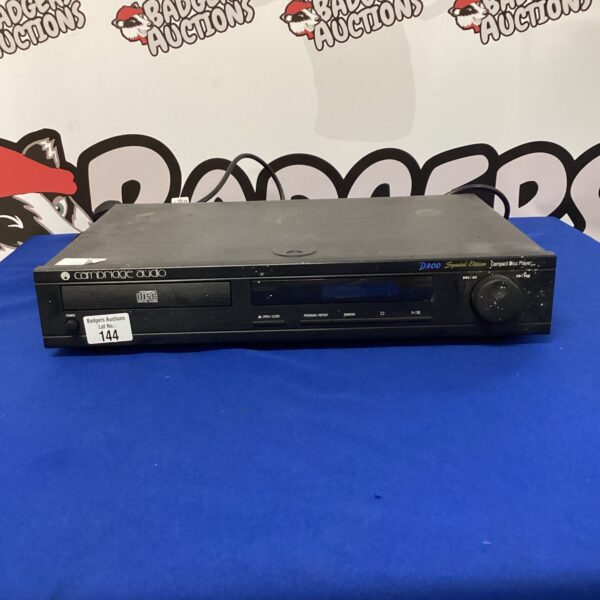 Vintage Cambridge Audio D300 special edition CD player in silver.