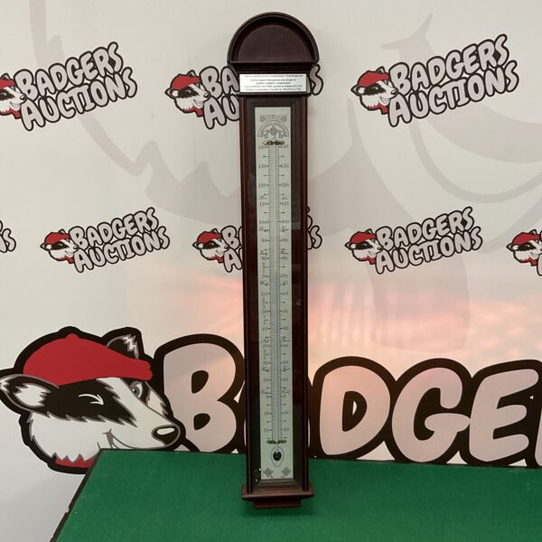 Vintage style replica Fahrenheit thermometer for wall display.