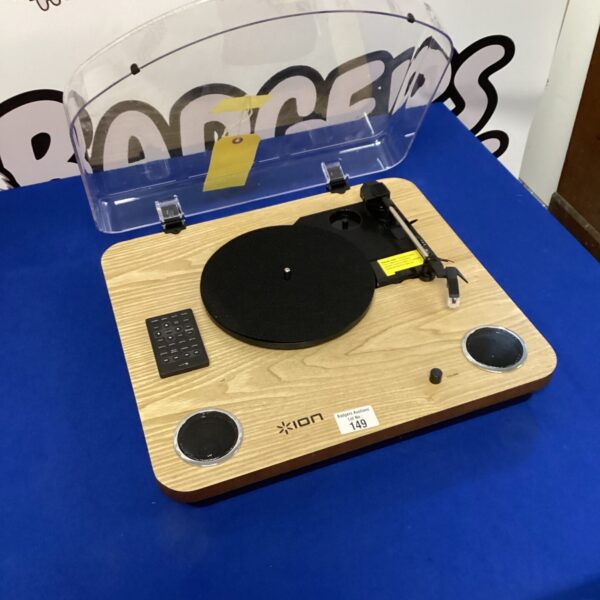 Vintage ION record player turntable for vinyl records.