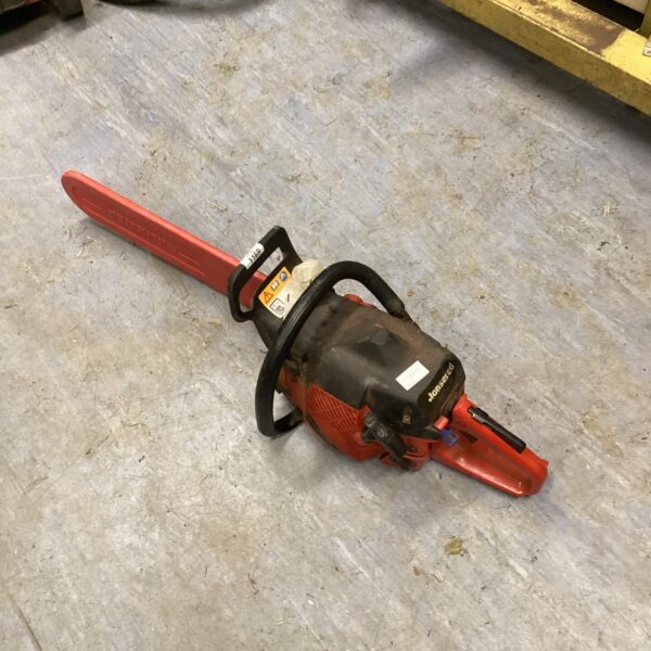 Vintage Jonsered chainsaw for garden and forestry work.