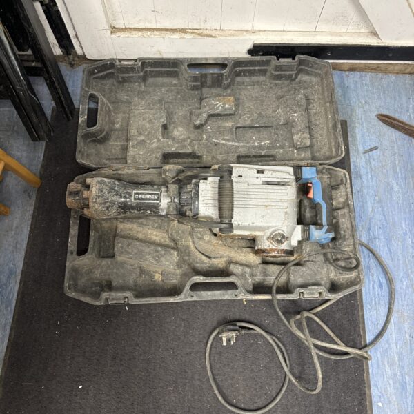Ferrex concrete breaker in a sturdy carrying case.