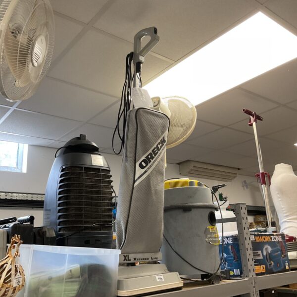 Front view of used Oreck XL commercial vacuum cleaner.