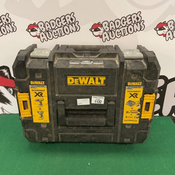 Dewalt T Stack toolbox for tool storage and organisation.