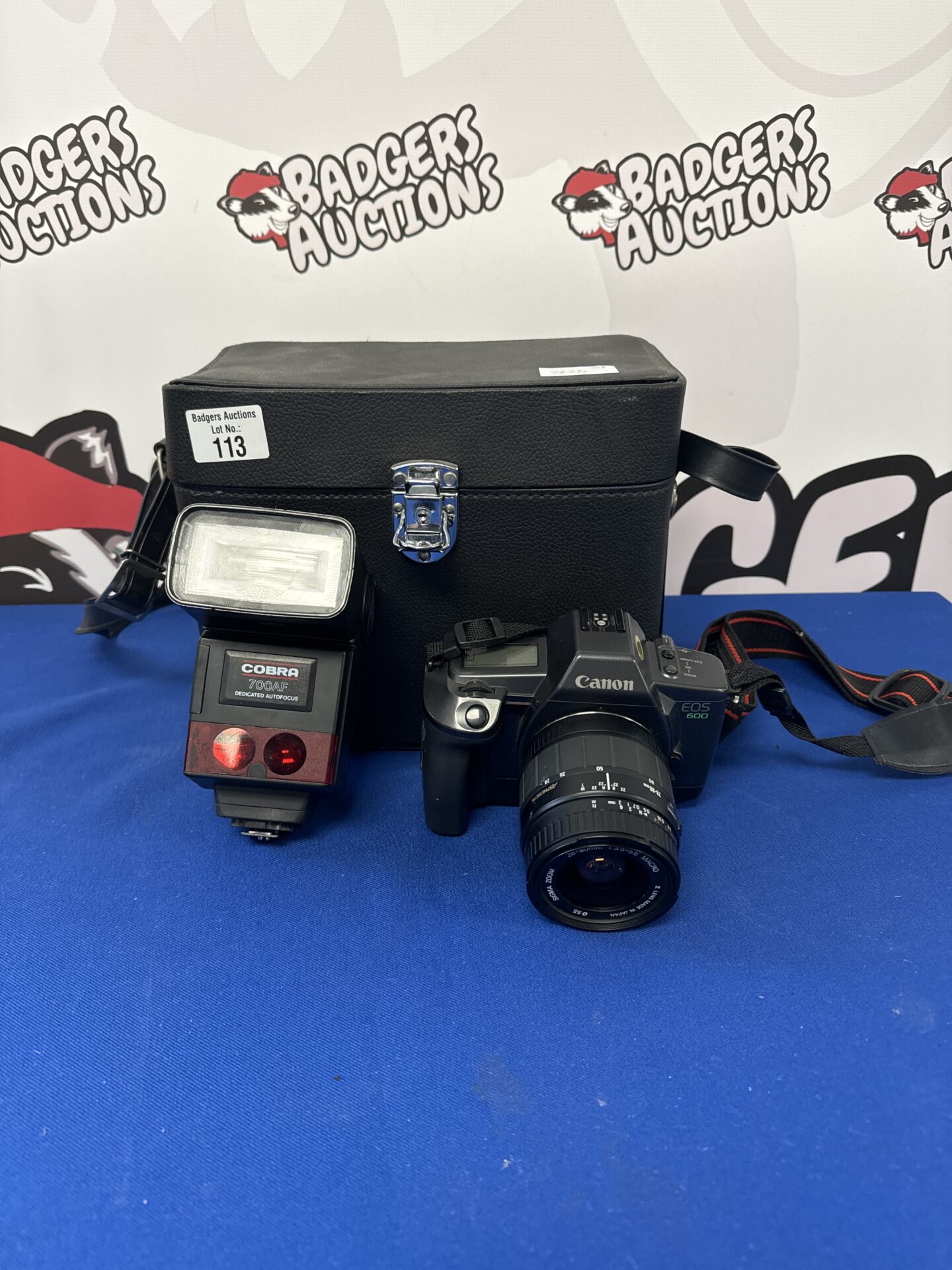 113 canon EOS 600 camera with cobra 700AF dedicated autofocus