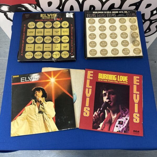 Vintage Elvis vinyl record gatefold sleeve, Elvis Worldwide Gold Award Series.