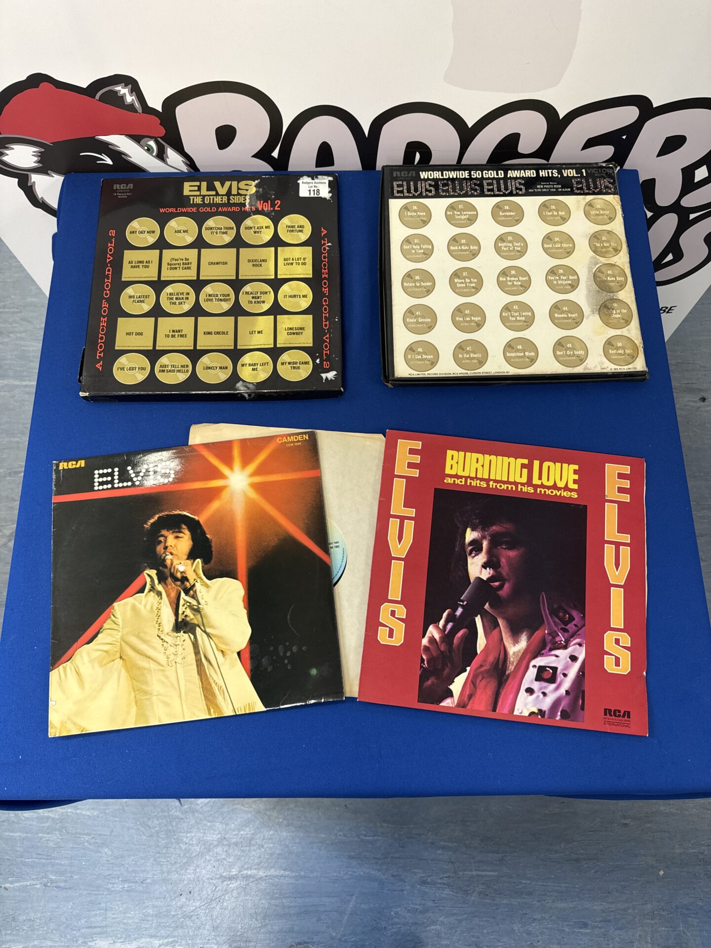 118 collection of 5 elvis vinyl albums