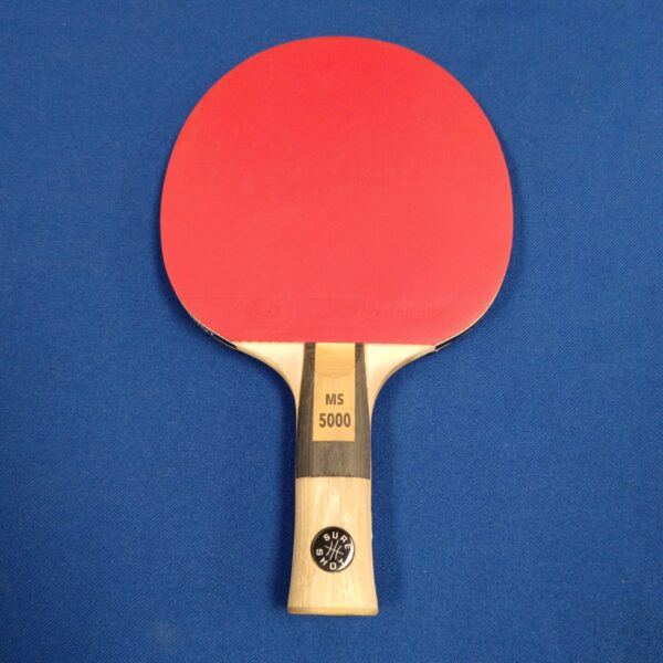 Vintage Sure Shot ME 5000 table tennis bat for sale.