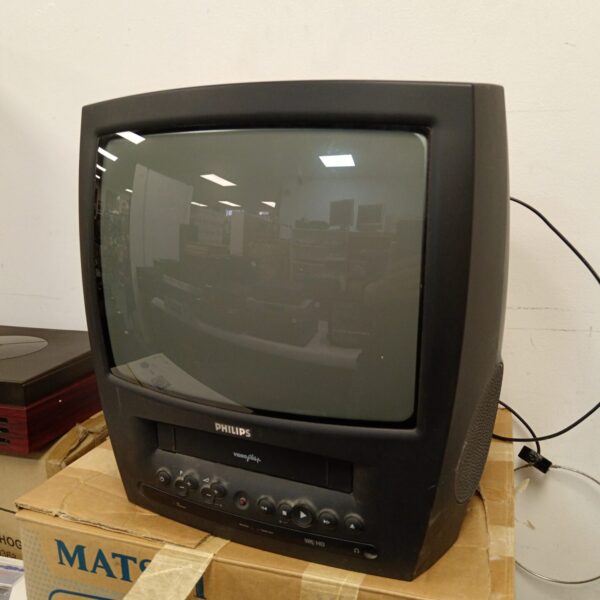 Retro Philips VHS combo crt television