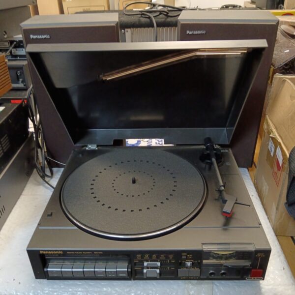 Vintage Panasonic SG-X10 record player with cassette deck.
