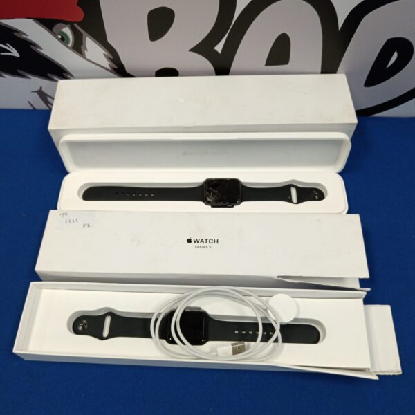 Two Apple smartwatches presented as an untested lot.