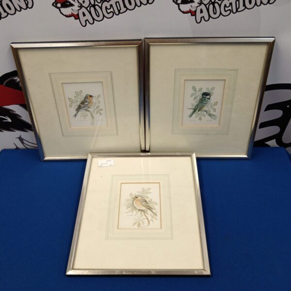 Vintage watercolour painting of a chaffinch by Brant.