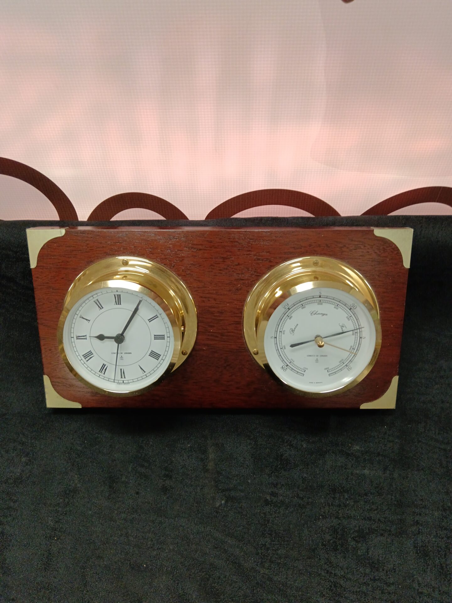 030 Comitti of London wall clock barometer