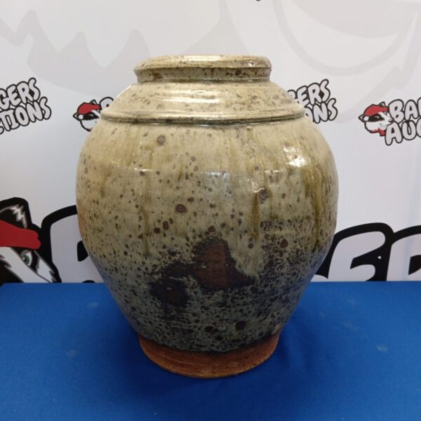 Large hand made studio pottery vase 15" tall