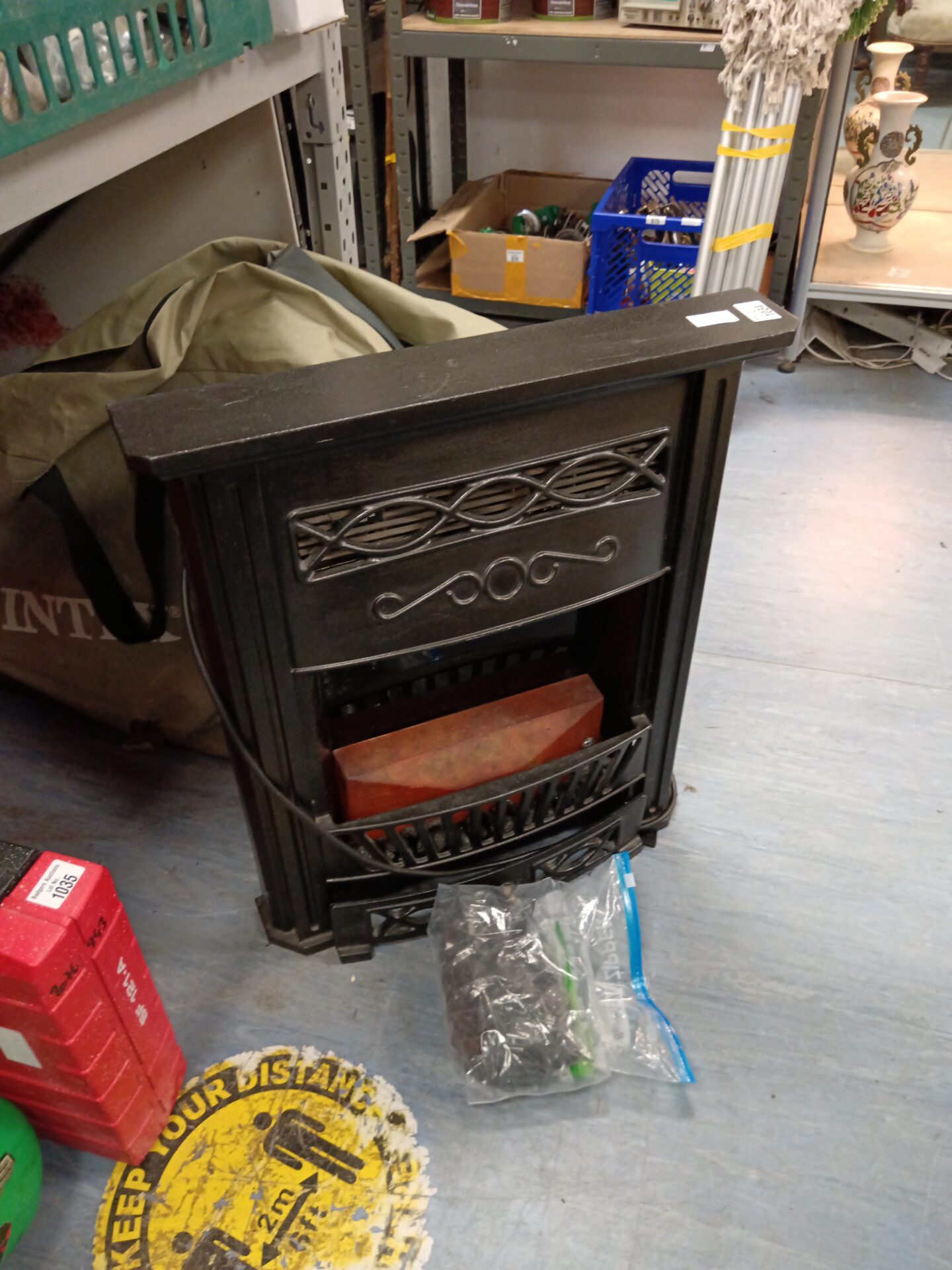 1022 Cast iron electric fireplace