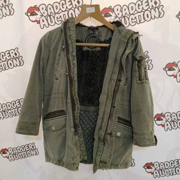 DKNY ladies jacket size 8, a stylish and warm winter coat.