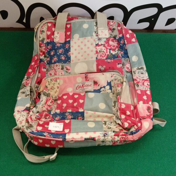 Colourful Cath Kidston floral backpack with adjustable straps.