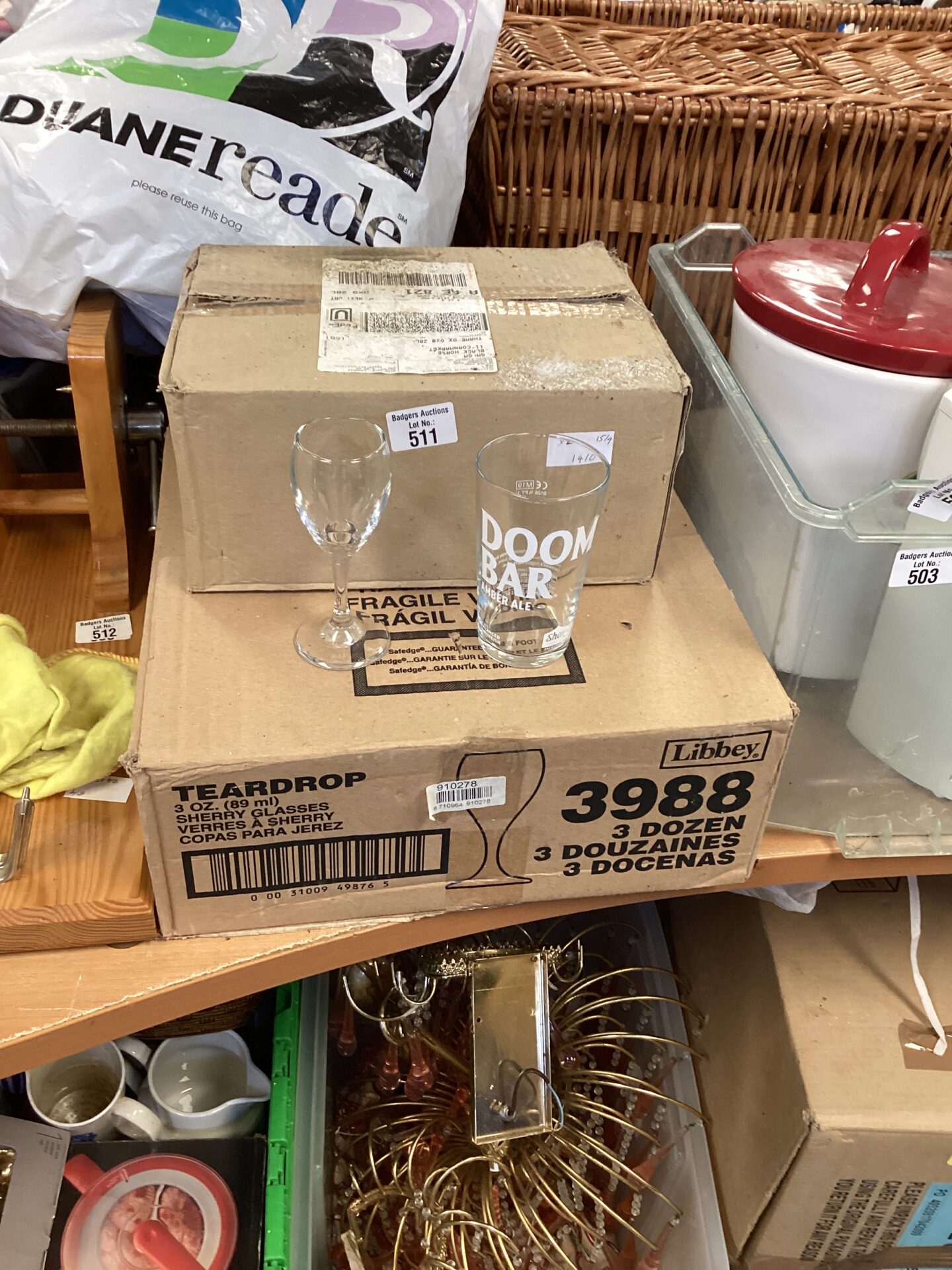 511 Box of Port Nd Doom Bar Glasses