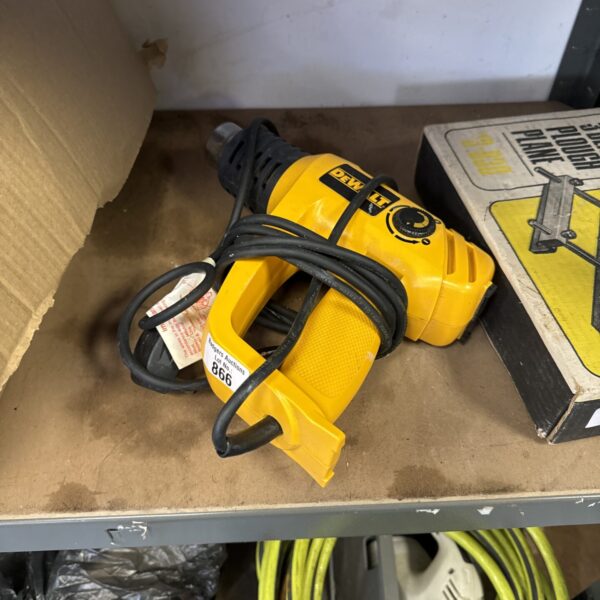 Vintage Dewalt DG77 heat gun for industrial and DIY projects.