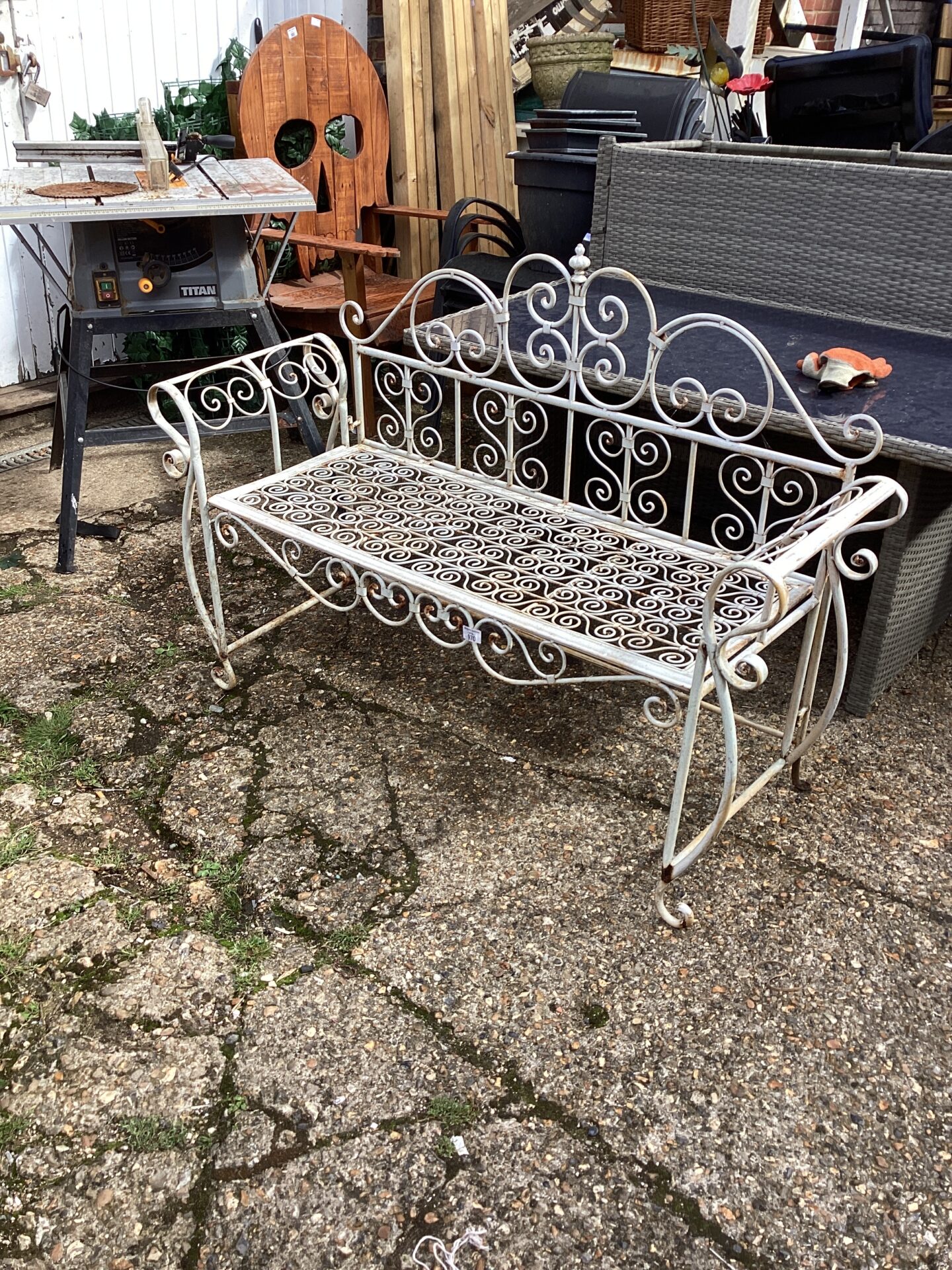 970 Metal Garden Folding Seat