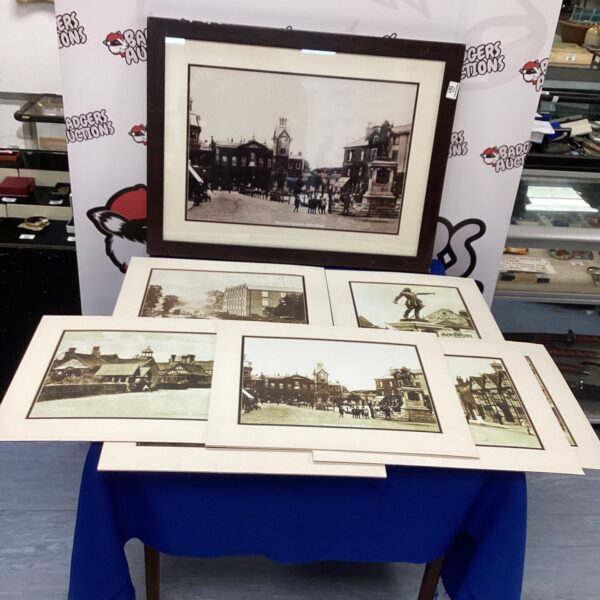 Vintage sepia-toned photographs of Aylesbury and surrounding villages.