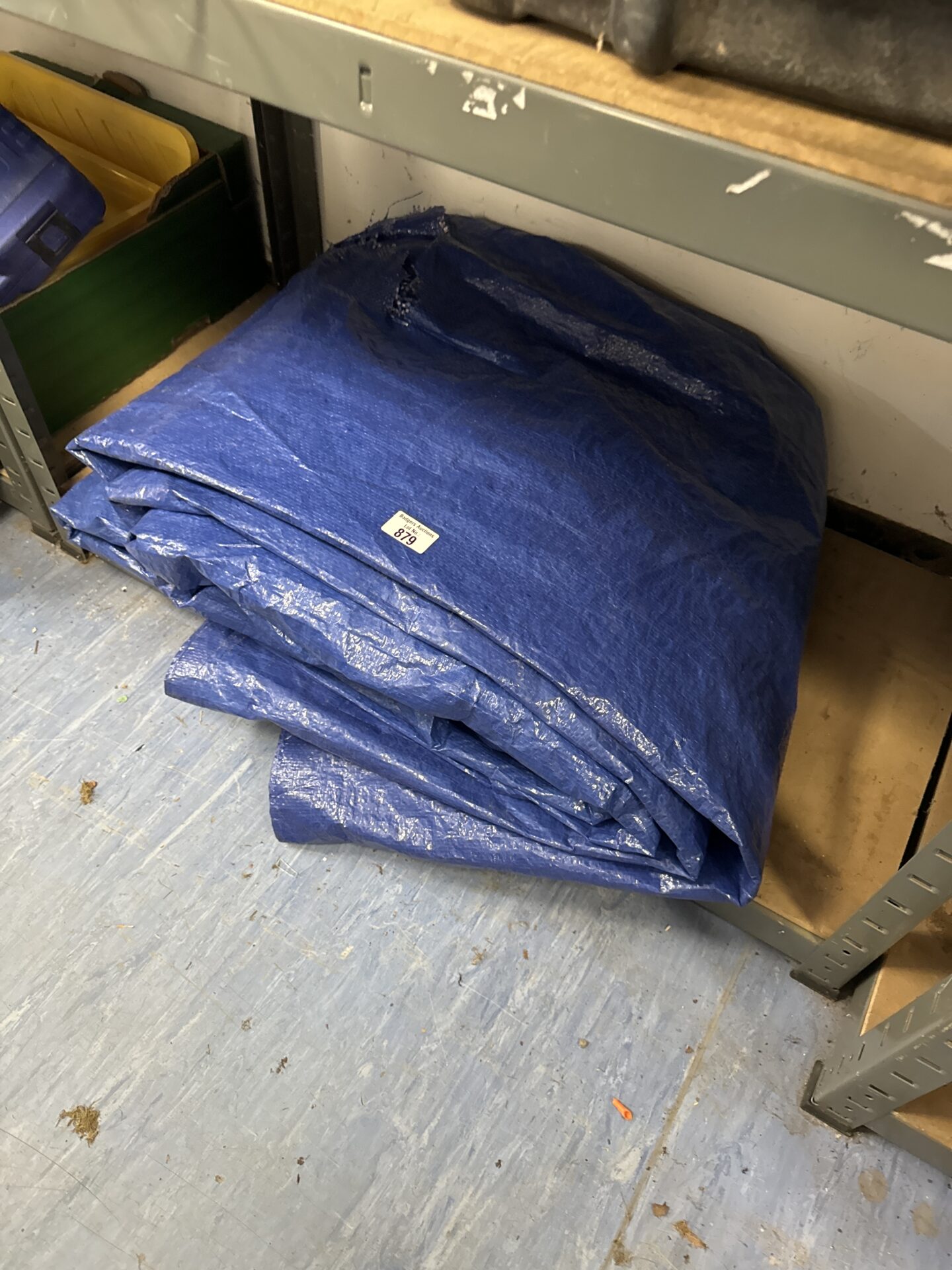 879 Large blue tarpaulin